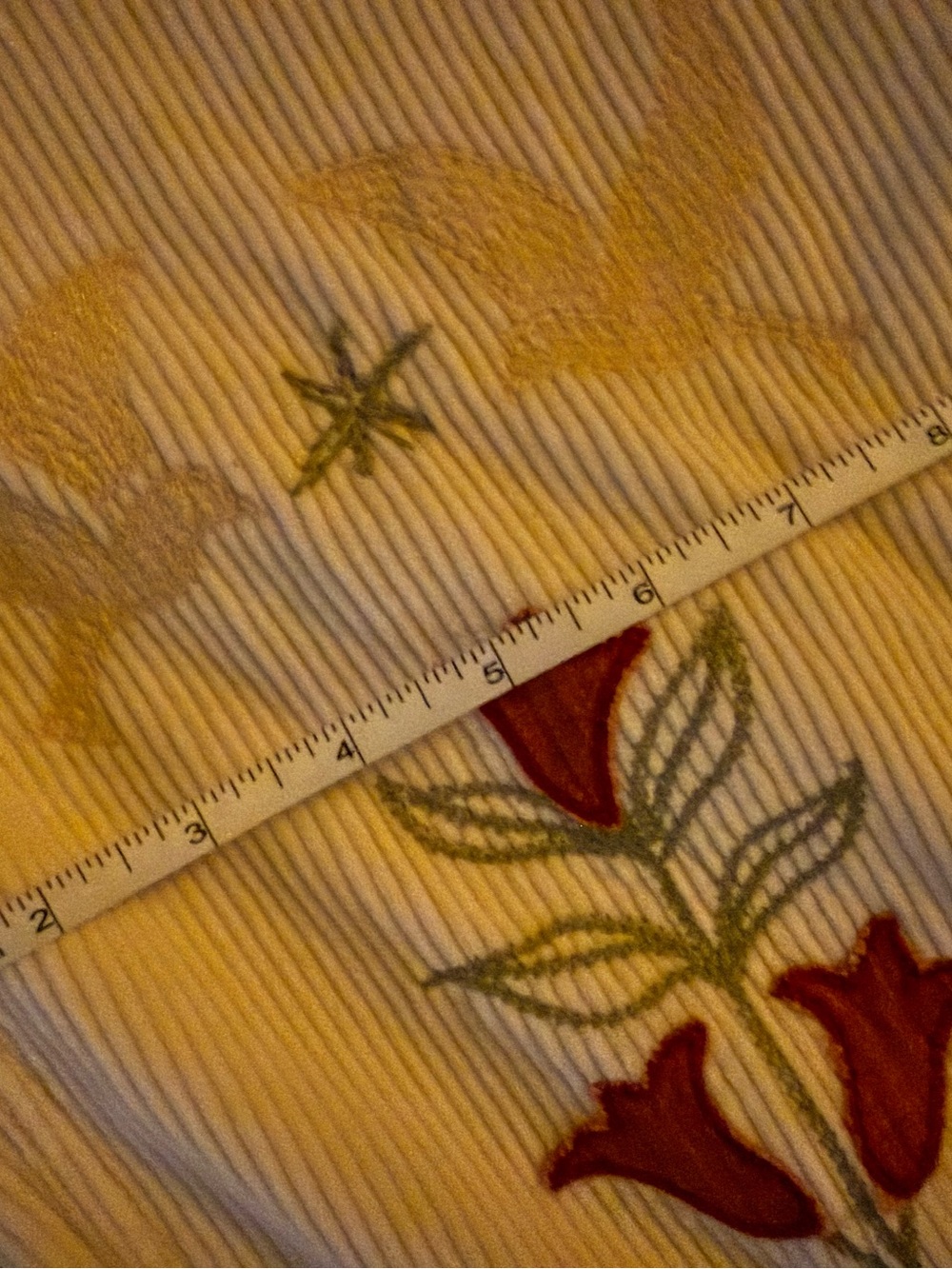 We The Free Tennessee low rise Corduroy  with embroidery flowers hearts cats sun - Picture 10 of 16